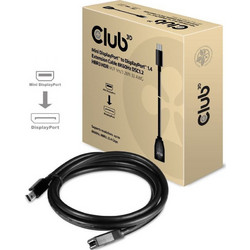 CLUB3D Καλώδιο Mini DisplayPort 1.4 to DisplayPort Female 1m Black CAC-1121