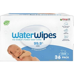 WaterWipes Μωρομάντηλα με Νερό Χωρίς Οινόπνευμα Άρωμα & Parabens 36x60τμχ
