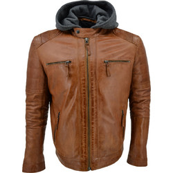 Leather 100 Ανδρικό Μπουφάν Χειμωνιάτικο Δερμάτινο Καφέ 37-M-WILLIAM