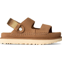 UGG Goldenstar Glide Δερμάτινα Γυναικεία Σανδάλια Ταμπά 1167399-CHE