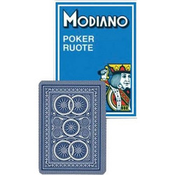 Modiano Poker Ruote Τράπουλα Πλαστικοποιημένη Μπλε