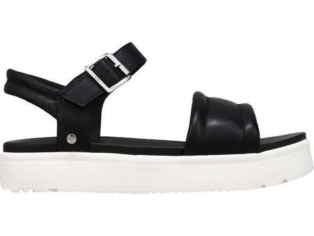 UGG Zayne Καλοκαιρινές Γυναικείες Πλατφόρμες Χαμηλές Μαύρες 1129233-BLLE