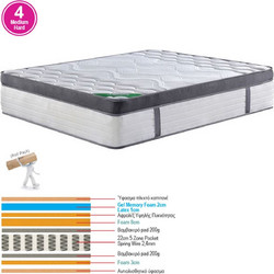 Woodwell Pocket Spring Διπλό 160x200cm Ε2093,2