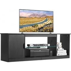 Vevor Έπιπλο Τηλεόρασης Ξύλινο Μαύρο BLDSJ58INCHB8FGV9001V9