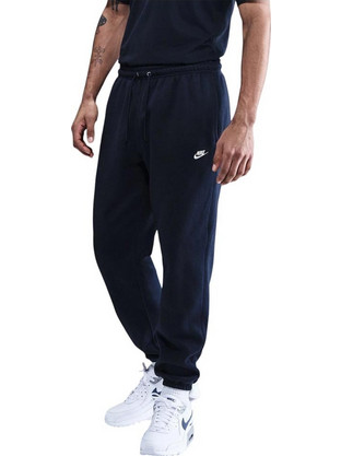 Nike Club Ανδρικό Παντελόνι Φόρμας με Λάστιχο Navy Μπλε FN3808-451