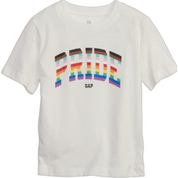 Gap Pride Logo Παιδικό T-Shirt Κοντομάνικο Μπεζ 629050001