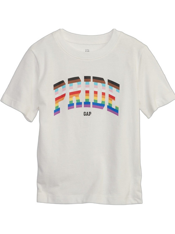 Gap Pride Logo Παιδικό T-Shirt Κοντομάνικο Μπεζ 629050001