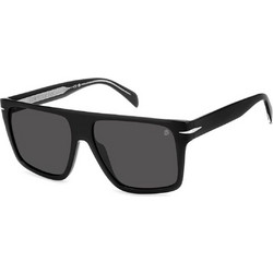 David Beckham DB7149S 807/IR Ανδρικά Γυαλιά Ηλίου Μάσκα Κοκάλινα Μαύρα με Μαύρο Φακό