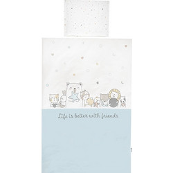 Lorelli Friends Σετ Κούνιας White/Light Blue 3τμχ