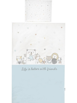 Lorelli Friends Σετ Κούνιας White/Light Blue 3τμχ
