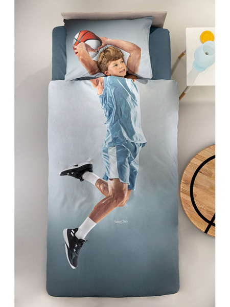 Saint Clair Hoop Σετ Παιδική Παπλωματοθήκη Μονή Microfiber 165x225 Μπλε