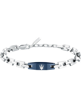 Maserati Iconic Ανδρικό Βραχιόλι Αλυσίδα από Ατσάλι Ασημί JM425AVD105