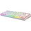 Rampage Radiant K11 Μηχανικό Gaming Πληκτρολόγιο 60% με Custom Red Διακόπτες RGB White