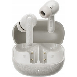 QCY Buds ANC Ακουστικά Bluetooth In Ear Ανθεκτικά στο Νερό Beige