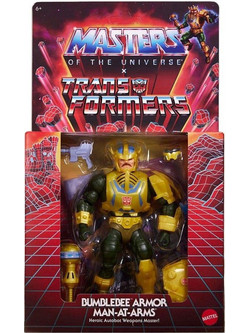 Mattel Masters of the Universe x Transformers Bumblebee Armor Man-At-Arms Φιγούρα Δράσης για 6+ Ετών 14cm