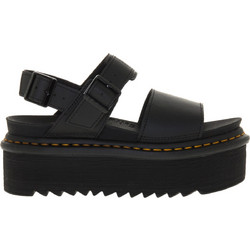 Dr. Martens Voss Καλοκαιρινές Γυναικείες Πλατφόρμες Χαμηλές Μαύρες 26725001-BLK