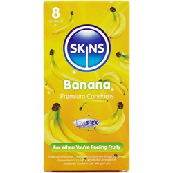 Skins Banana Προφυλακτικά με Λιπαντικό 8τμχ