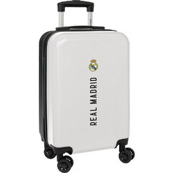 Safta Real Madrid 612454851 Παιδική Βαλίτσα Καμπίνας 55x34.5x20cm Λευκή