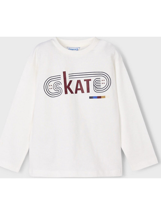 Mayoral Παιδικό T-Shirt Μακρυμάνικο Λευκό 15-04092-074