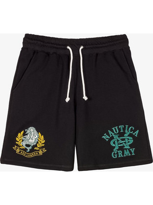 Grimey Nautica X GRMY Αθλητική Ανδρική Βερμούδα Μαύρη GSS186-BLK