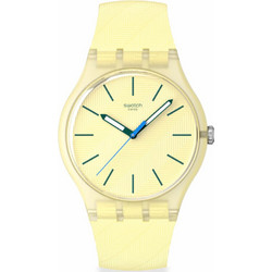 Swatch Citrus Tilt Ανδρικό Ρολόι με Κίτρινο Καουτσούκ Λουράκι SO29J102