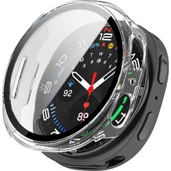 Tech-Protect Defense360 Pro Πλαστική Θήκη με Προστασία Οθόνης για Samsung Galaxy Watch 8 44mm Διαφανής