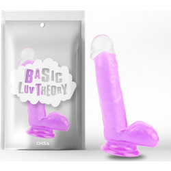 Chisa Novelties Sensual Thrill Ρεαλιστικό Dildo με Βεντούζα & Όρχεις 17.7cm Μωβ