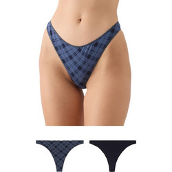 Minerva Γυναικεία String Navy Μπλε 2Pack 90-81324-965