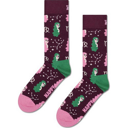 Happy Socks Ανδρικές Κάλτσες Ψηλές με Σχέδια Μπορντό P003389-1000