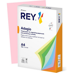 Rey Adagio Χαρτί Α4 80gr/m² 500 Φύλλα Ροζ
