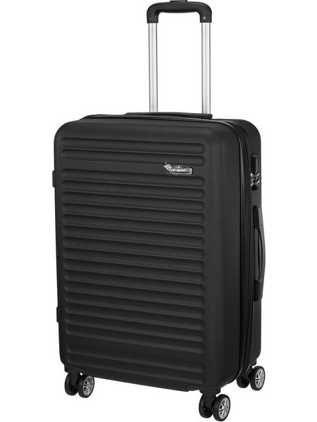Xplorer 8068 Βαλίτσα Μεσαία 66x41x25cm με 4 Ρόδες Μαύρη