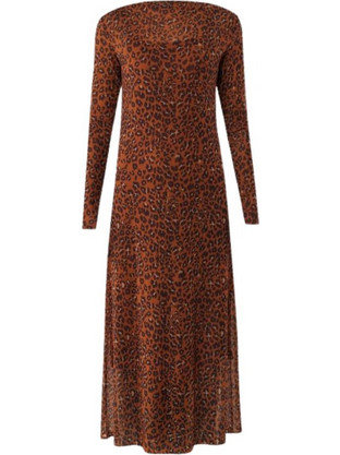 Mexx Midi Βραδινό Φόρεμα Καφέ MF006300853W-3000007