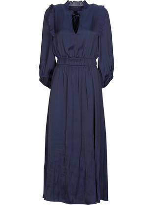 Ikks Midi Φόρεμα για Γάμο / Βάπτιση Navy Μπλε B230235-48