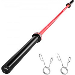 Vevor GLGGLG22MTCTWYJR5001V0 Ίσια Μπάρα 2kg 220cm με Κολάρα Μανταλάκια