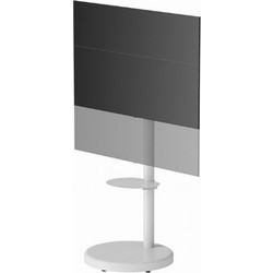 Gembird TVS-86TR-01-W Βάση Τηλεόρασης Δαπέδου Περιστρεφόμενη Τροχήλατη 37"-86" έως 50kg