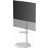 Gembird TVS-86TR-01-W Βάση Τηλεόρασης Δαπέδου Περιστρεφόμενη Τροχήλατη 37"-86" έως 50kg