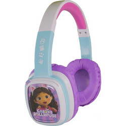 Lazerbuilt Gabby's Dollhouse Junior Ασύρματα Bluetooth Παιδικά Ακουστικά Over Ear Πολύχρωμα