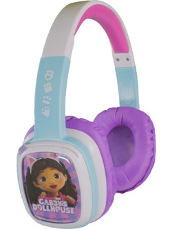 Lazerbuilt Gabby's Dollhouse Junior Ασύρματα Bluetooth Παιδικά Ακουστικά Over Ear Πολύχρωμα
