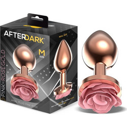 LateToBed Afterdark Rose Medium Πρωκτική Σφήνα 9.1cm Ροζ Χρυσή AD-571
