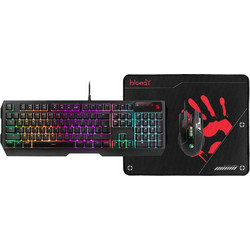 A4Tech Bloody B1700 Σετ Gaming Πληκτρολόγιο RGB Black