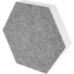 t.akustik Hexagon Melamine Ηχοαπορροφητικά Πάνελ 29x29x5cm 3τμχ Απαλό Γκρι