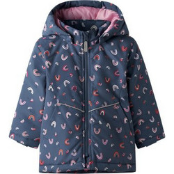 Name It Rainbow Παιδικό Μπουφάν Χειμωνιάτικο Softshell Αδιάβροχο Αντιανεμικό Navy Μπλε 13242820