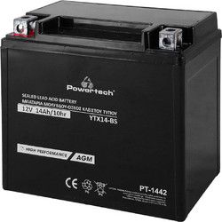 Powertech Μπαταρία Μοτοσυκλέτας YTX14-BS 14Ah