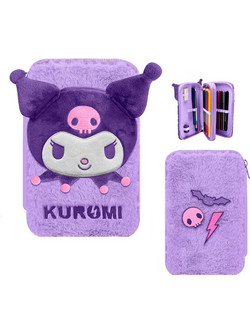 Kids Licensing Kuromi Κασετίνα Γεμάτη με 2 Θήκες Λιλά 89375