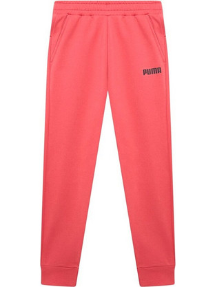 Puma Ανδρικό Παντελόνι Φόρμας Fleece με Λάστιχο Φούξια 847233-90