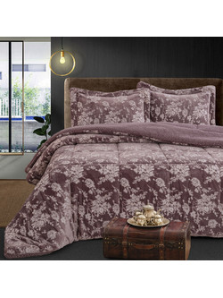 Beauty Home Κουβερτοπάπλωμα King Size 240x260 Ροζ Art 12671