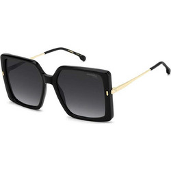 Carrera CA3070S 2M29O Γυναικεία Γυαλιά Ηλίου Oversized Μαύρο Χρυσό με Μαύρο Φακό
