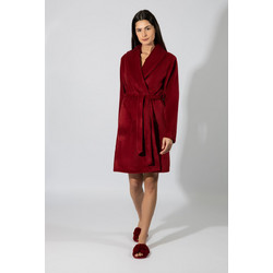 Harmony Γυναικεία Ρόμπα Χειμωνιάτικη Fleece Μπορντό 36-409713