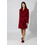 Harmony Γυναικεία Ρόμπα Χειμωνιάτικη Fleece Μπορντό 36-409713