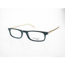 Celeste 5114F BX14 Γυναικείος Σκελετός Γυαλιών Οράσεως Κοκάλινος Χρυσός Μαύρος